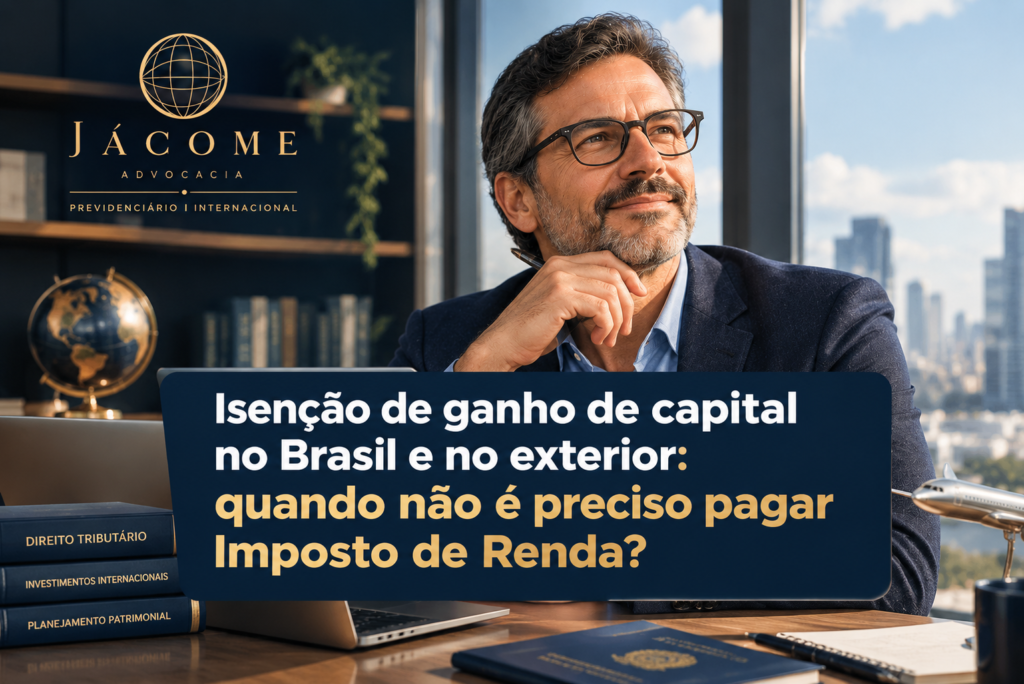 A venda de um imóvel ou outro bem por valor superior ao de compra pode gerar Imposto de Renda sobre o ganho de capital, mas existem situações de isenção previstas pela legislação. Entre elas estão a venda do único imóvel por até R$ 440 mil e determinadas vendas de imóveis residenciais quando o valor é utilizado para comprar outro imóvel residencial no Brasil. Para quem possui patrimônio no exterior, as regras dependem da residência fiscal e do tipo de bem ou investimento. Entenda quando o ganho de capital é isento no Brasil e como funciona a tributação de bens e investimentos no exterior. Isenção de ganho de capital no Brasil e no exterior
