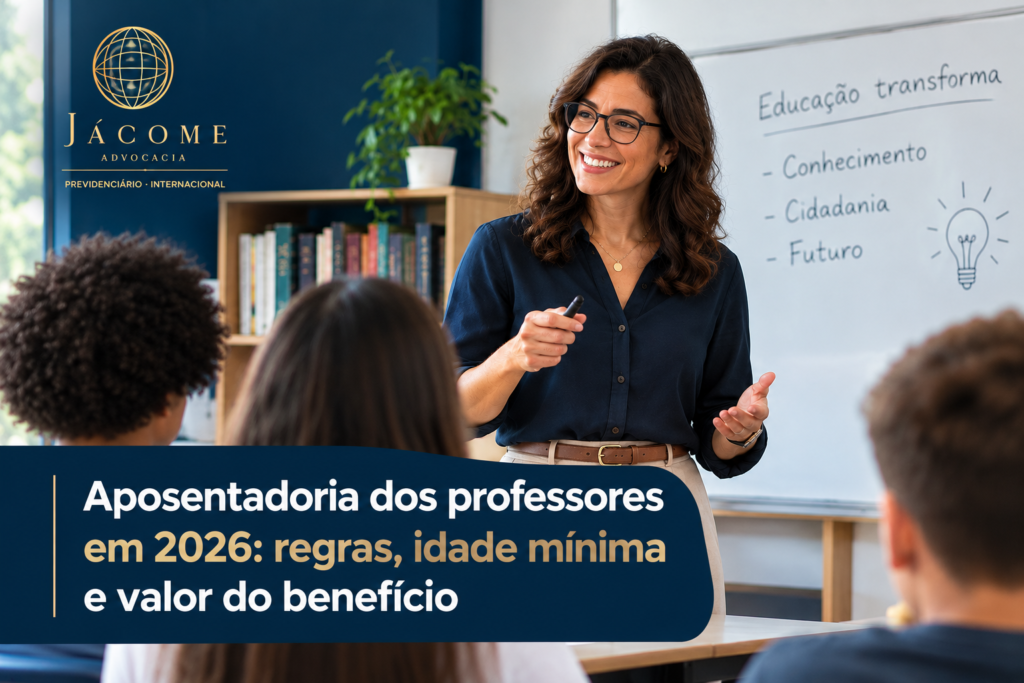 A aposentadoria dos professores em 2026 segue regras específicas de idade mínima, tempo de contribuição e cálculo do benefício. Para quem contribui ao INSS, as regras de transição incluem sistema de pontos, idade mínima progressiva e pedágio de 100%, cada uma com requisitos próprios. A regra permanente exige idade mínima de 57 anos para mulheres e 60 anos para homens, além do tempo mínimo de contribuição em funções de magistério. O valor da aposentadoria depende do histórico contributivo e da regra aplicável. Professores da rede pública vinculados a regimes próprios podem ter exigências diferentes. Entenda quais são as regras vigentes e como identificar a opção mais vantajosa para se aposentar. O que muda na aposentadoria dos professores em 2026?