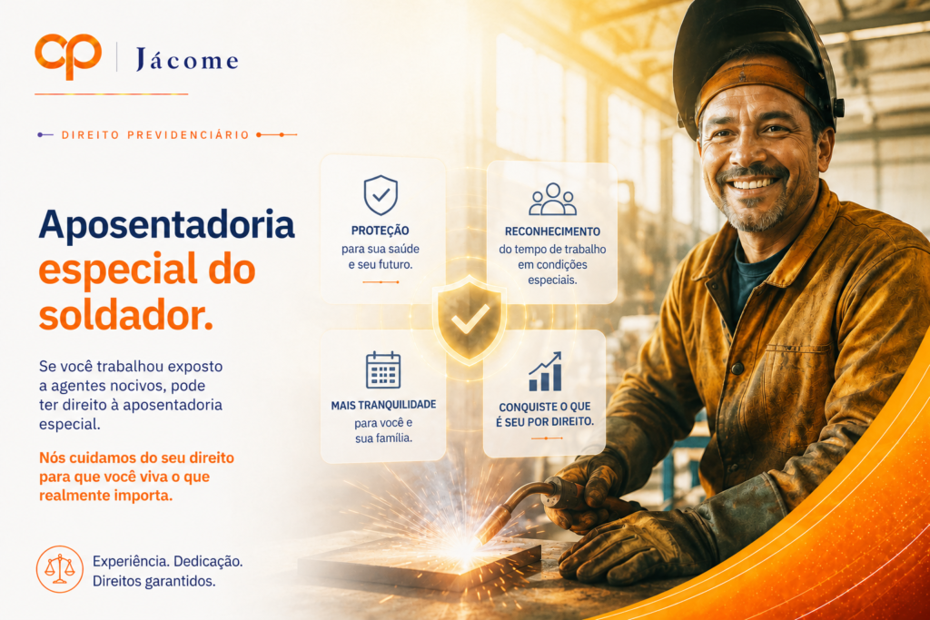 A aposentadoria especial do soldador é um benefício destinado aos profissionais que trabalham expostos a agentes nocivos, como fumos metálicos, calor intenso, ruído e radiações decorrentes da atividade de soldagem. Dependendo do período trabalhado e da documentação apresentada, é possível obter a aposentadoria com regras mais vantajosas do que as aplicáveis aos demais trabalhadores. Para isso, é fundamental comprovar a exposição por meio de documentos como o PPP e outros laudos técnicos. Neste artigo, você entenderá quem tem direito, quais são os requisitos atuais e como aumentar as chances de aprovação do benefício perante o INSS. Aposentadoria do soldador