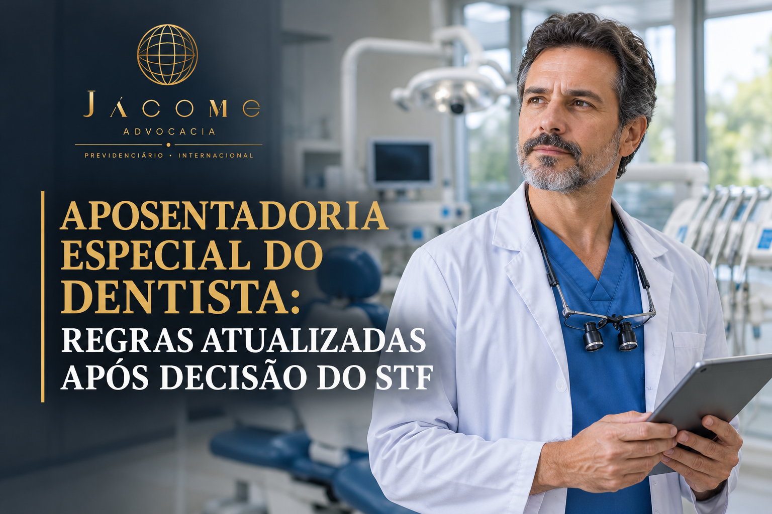 A aposentadoria especial do dentista pode ser concedida a profissionais que comprovem exposição habitual a agentes nocivos durante a atividade odontológica. Após a decisão do STF em 2026, a idade mínima prevista na Reforma da Previdência foi afastada, mantendo-se os demais requisitos legais aplicáveis. O direito depende do tempo de contribuição, da comprovação da exposição e da regra previdenciária correspondente ao histórico do segurado. Documentos como PPP, LTCAT e laudos técnicos podem ser importantes para demonstrar as condições de trabalho. Dentistas autônomos também podem ter direito ao reconhecimento do tempo especial, desde que comprovem a exposição nociva. Entenda as regras atualizadas, os documentos necessários e como solicitar a aposentadoria especial do dentista. Aposentadoria especial do dentista: regras atualizadas após decisão do STF