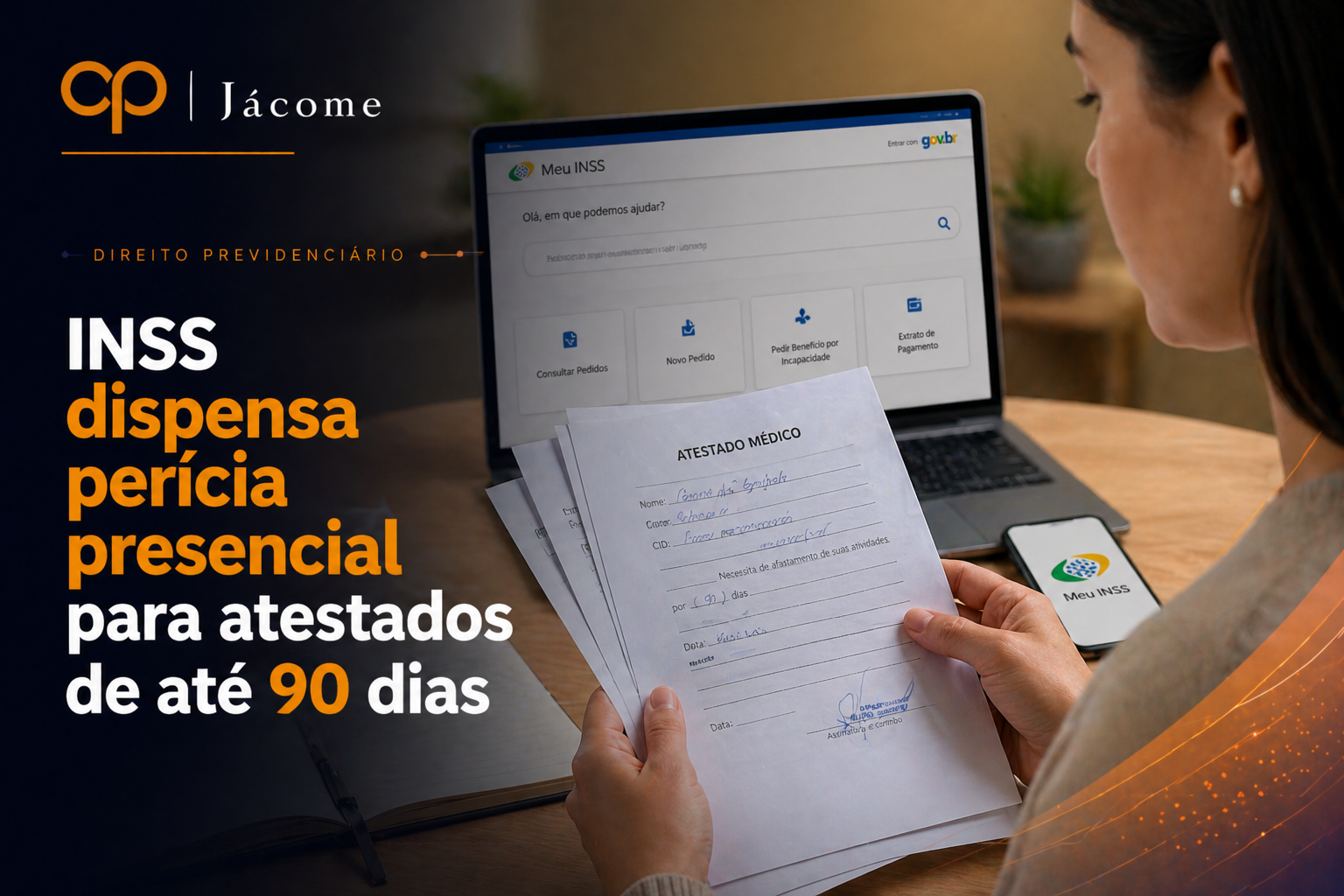 O INSS passou a permitir, em determinadas hipóteses, a análise de atestados médicos de até 90 dias sem perícia presencial inicial, por meio do Atestmed. A mudança pode simplificar o acesso ao auxílio por incapacidade temporária, mas não significa concessão automática do benefício. O direito continua dependendo do cumprimento de requisitos previdenciários e da comprovação adequada da incapacidade para o trabalho. Neste artigo, explicamos o que mudou, como funciona a nova regra, quais documentos são importantes e quais cuidados podem evitar problemas no pedido do benefício. Auxílio-doença sem perícia