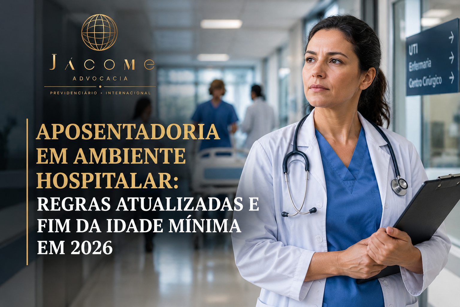 A aposentadoria especial em ambiente hospitalar pode beneficiar médicos, enfermeiros, técnicos de enfermagem e outros profissionais expostos a agentes nocivos à saúde. Em 2026, uma decisão do STF declarou inconstitucional a exigência de idade mínima prevista na Reforma da Previdência para a regra permanente do benefício. A mudança permite avaliar o direito à aposentadoria especial sem essa restrição etária, desde que cumpridos os demais requisitos legais. Para a modalidade mais comum, são exigidos 25 anos de atividade especial comprovada e a carência previdenciária aplicável. O PPP e os documentos técnicos são fundamentais para demonstrar a exposição a agentes biológicos, químicos ou físicos. Saiba quais são as regras atualizadas e como a Jácome Advocacia pode ajudar na análise do seu direito à aposentadoria especial. Aposentadoria em ambiente hospitalar