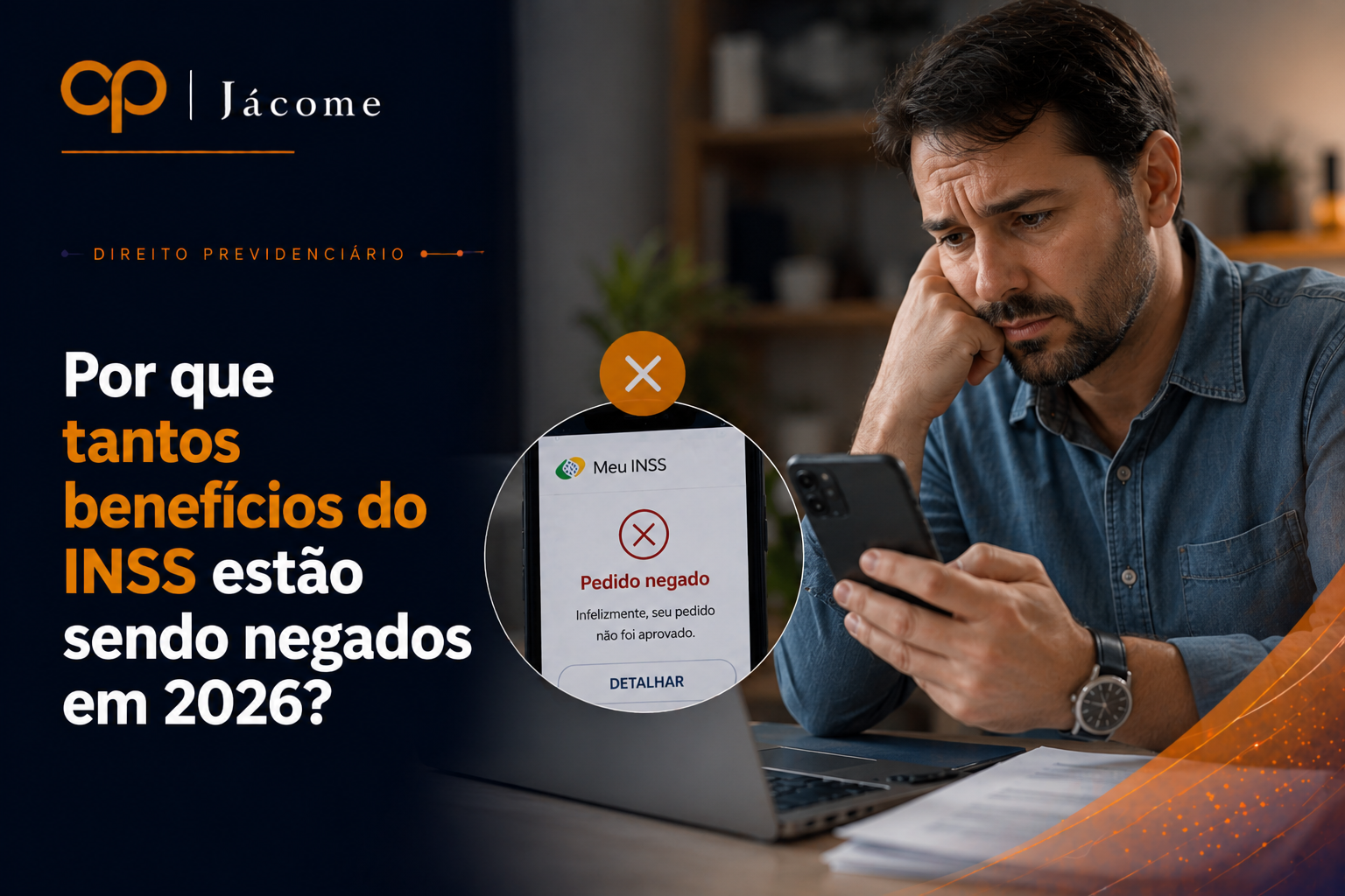 Em 2026, o aumento das negativas de benefícios do INSS está relacionado a diversos fatores, como erros no CNIS, documentação insuficiente, análises automatizadas, perícias médicas superficiais, filas administrativas e falta de planejamento previdenciário. Muitos segurados têm pedidos indeferidos não pela ausência do direito, mas por falhas no requerimento ou inconsistências cadastrais. Neste artigo, explicamos por que tantos benefícios estão sendo negados, quais são os erros mais comuns e como a análise técnica prévia pode aumentar significativamente as chances de concessão do benefício previdenciário. Benefício negado no INSS