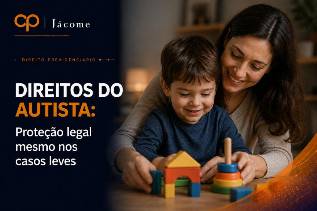 Especialistas em direito previdenciário destacam que as pessoas com autismo têm direitos garantidos pela legislação brasileira, mesmo nos casos leves do Transtorno do Espectro Autista (TEA). A Legislação reconhece o autista como pessoa com deficiência para todos os efeitos legais., mesmo quando o grau do autismo é leve. No campo previdenciário, o reconhecimento do TEA como deficiência também pode influenciar na aposentadoria, permitindo a aplicação de regras diferenciadas quanto ao tempo de contribuição e idade mínima. A comprovação das limitações deve ser feita por meio de laudos médicos e avaliações multiprofissionais, que consideram não apenas o diagnóstico, mas o impacto do autismo na vida cotidiana e nas atividades laborais. Mesmo sem ter contribuído para o INSS, a pessoa com autismo pode ter direito ao Benefício de Prestação Continuada (BPC/LOAS), um benefício assistencial, e não previdenciário. Assim, mesmo quem tem autismo leve pode acessar direitos e benefícios previstos em lei, desde que demonstradas as barreiras enfrentadas em razão da condição. Direitos do autista mesmo em casos leves