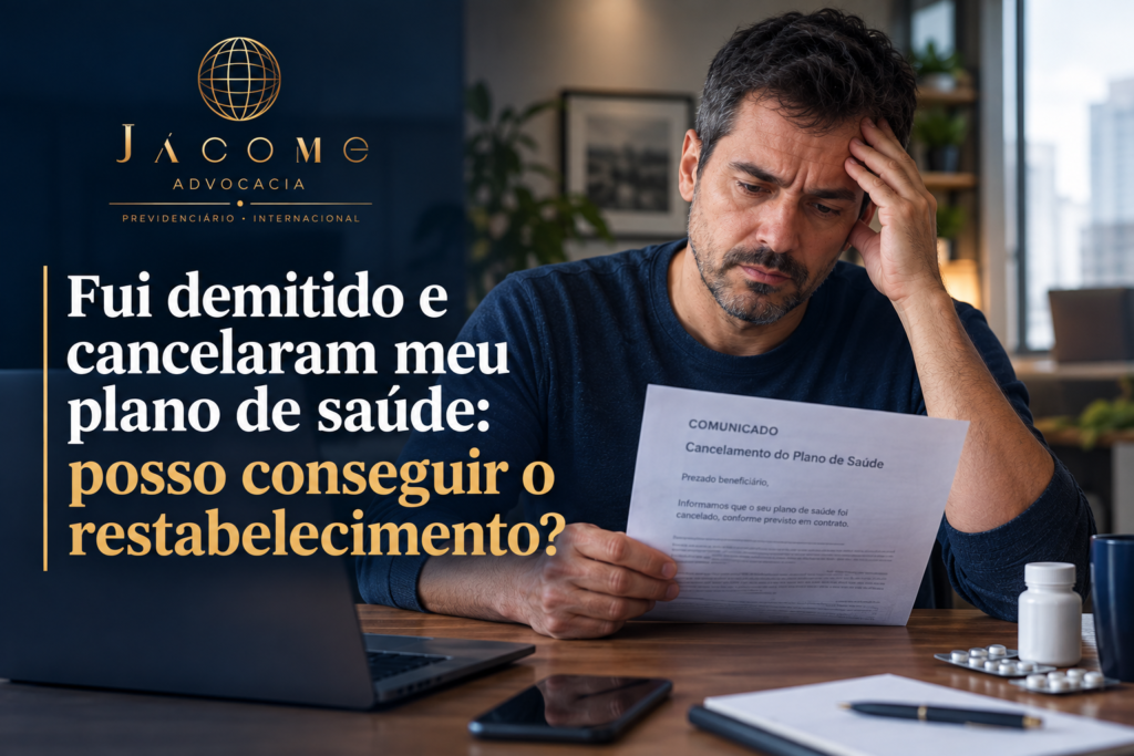 Foi demitido enquanto estava doente e teve o plano de saúde cancelado? Em determinadas situações, o trabalhador pode ter direito à manutenção ou ao restabelecimento do plano, especialmente quando existe tratamento médico em andamento. A Justiça pode analisar a necessidade de continuidade da assistência e, dependendo do caso, determinar o restabelecimento da cobertura. Entenda quando isso é possível, quais documentos reunir e quais medidas podem ser adotadas. Veja também como a situação do plano de saúde pode se relacionar com o benefício por incapacidade temporária do INSS. Fui demitido e cancelaram meu plano de saúde; e agora?